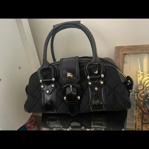 great condition Burberry bag for sale, black with gold clasp